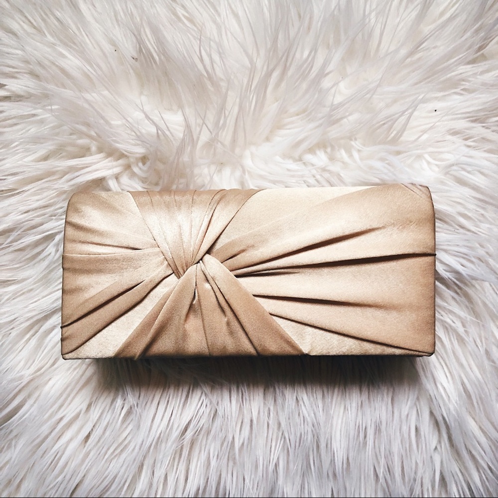 Charming Charlie Gold Formal Clutch